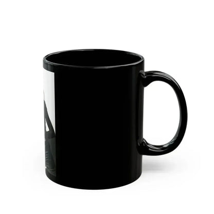 Caroline Munro #240 (Vintage Female Icon) Black Coffee Mug - Go Mug Yourself