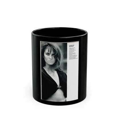 Caroline Munro #241 (Vintage Female Icon) Black Coffee Mug 11oz - Go Mug Yourself