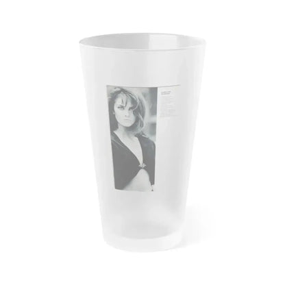 Caroline Munro #241 (Vintage Female Icon) Frosted Pint Glass 16oz 16oz Frosted - Go Mug Yourself