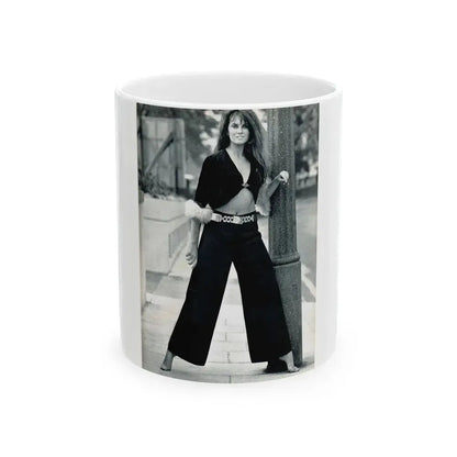 Caroline Munro #242 (Vintage Female Icon) White Coffee Mug 11oz - Go Mug Yourself