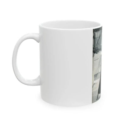 Caroline Munro #242 (Vintage Female Icon) White Coffee Mug - Go Mug Yourself