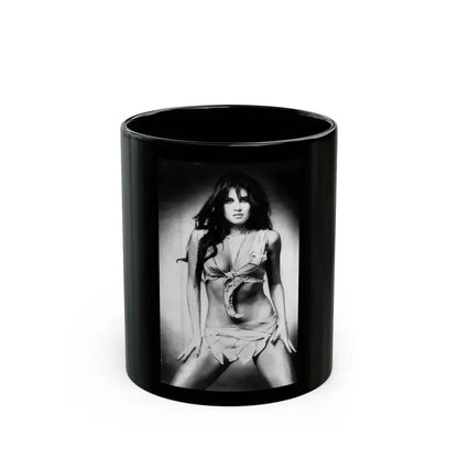Caroline Munro #246 (Vintage Female Icon) Black Coffee Mug 11oz - Go Mug Yourself