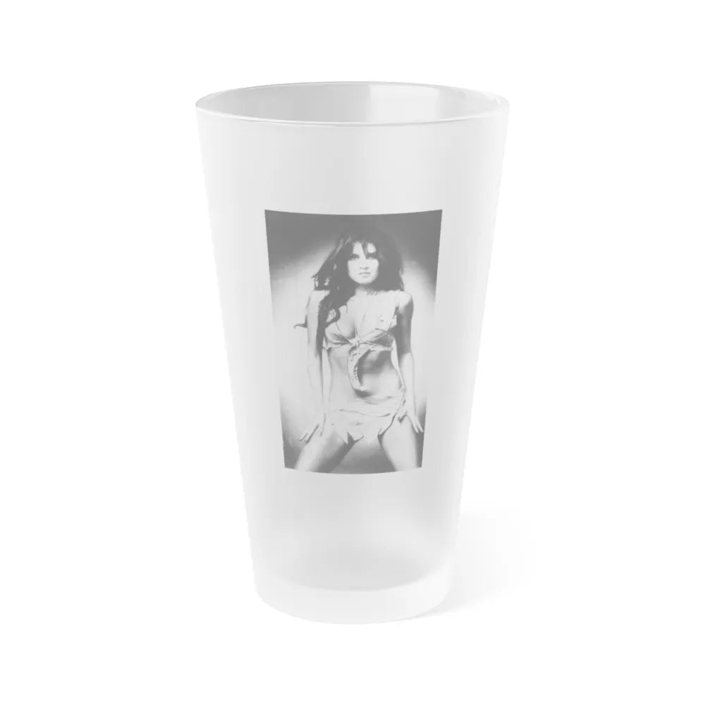 Caroline Munro #246 (Vintage Female Icon) Frosted Pint Glass 16oz-16oz-Frosted-Go Mug Yourself