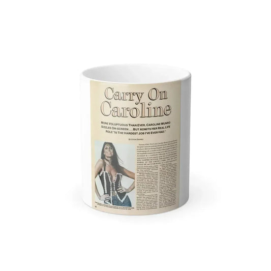 Caroline Munro #249 - Femme Fatales Fall 1992 (Vintage Female Icon) Color Changing Mug 11oz 11oz - Go Mug Yourself