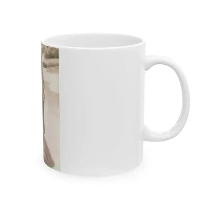 Caroline Munro #250 - Femme Fatales Fall 1992 (Vintage Female Icon) White Coffee Mug - Go Mug Yourself