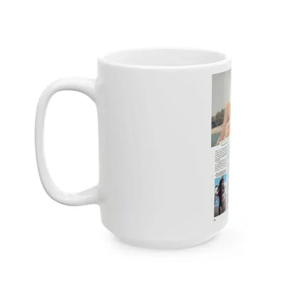 Caroline Munro #251 - Femme Fatales Fall 1992 (Vintage Female Icon) White Coffee Mug - Go Mug Yourself