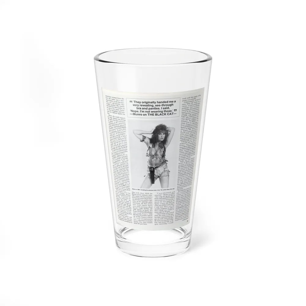 Caroline Munro #252 - Femme Fatales Fall 1992 (Vintage Female Icon) Pint Glass 16oz-16oz-Go Mug Yourself