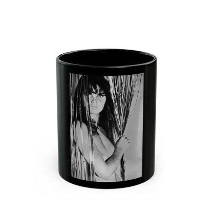 Caroline Munro #254 1 (Vintage Female Icon) Black Coffee Mug 11oz - Go Mug Yourself
