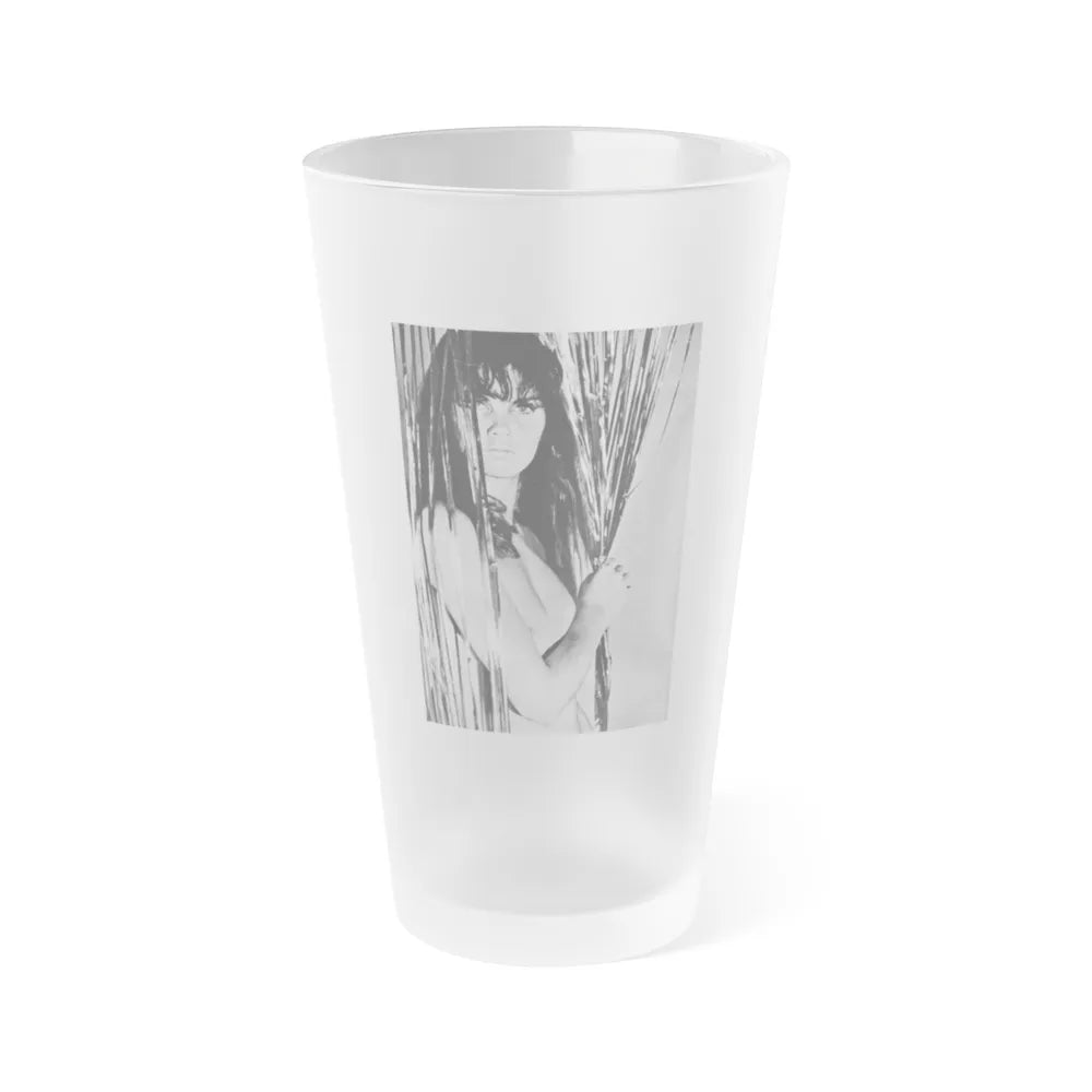 Caroline Munro #254 1 (Vintage Female Icon) Frosted Pint Glass 16oz-16oz-Frosted-Go Mug Yourself