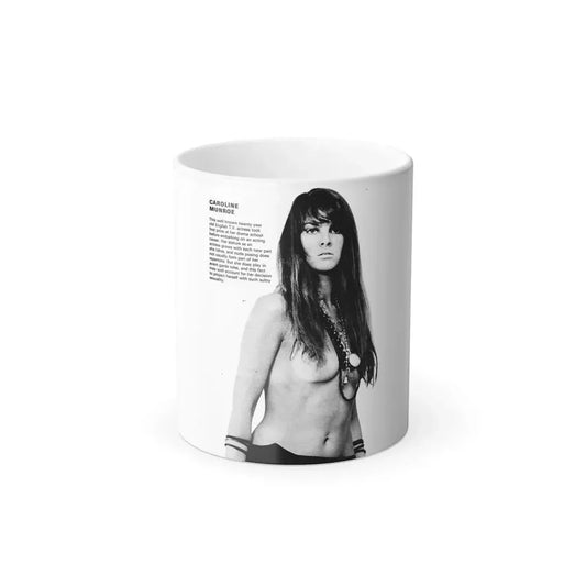Caroline Munro #255 (Vintage Female Icon) Color Changing Mug 11oz 11oz - Go Mug Yourself