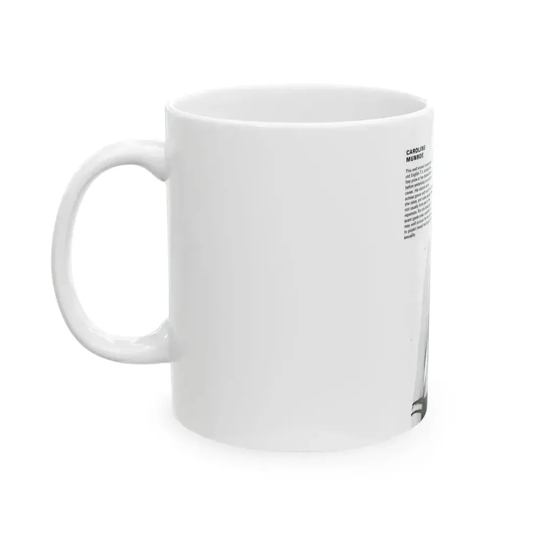 Caroline Munro #255 (Vintage Female Icon) White Coffee Mug - Go Mug Yourself