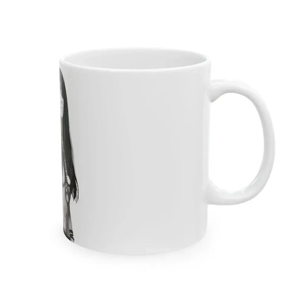 Caroline Munro #255 (Vintage Female Icon) White Coffee Mug - Go Mug Yourself