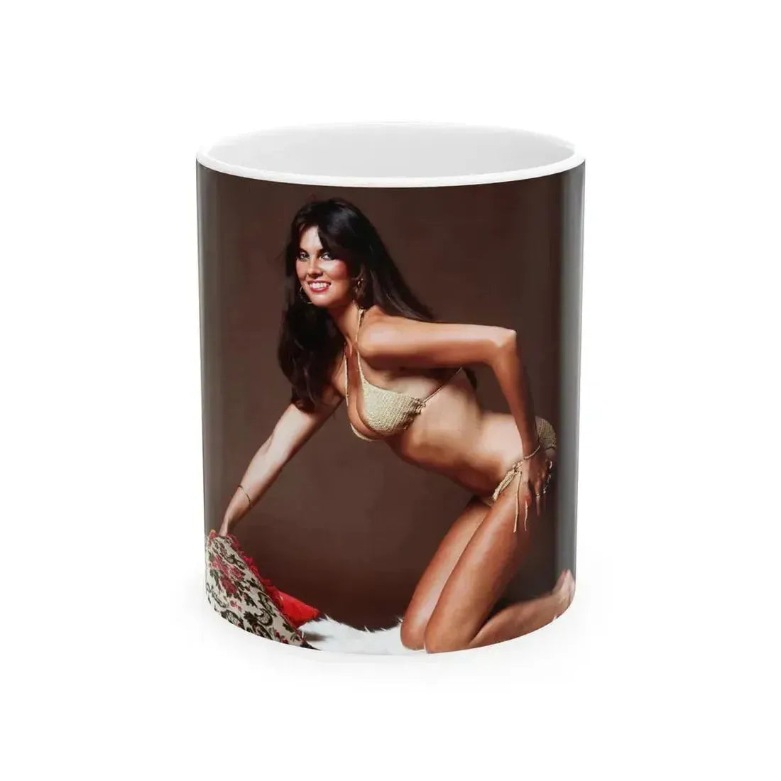 Caroline Munro #257 1 (Vintage Female Icon) White Coffee Mug 11oz - Go Mug Yourself