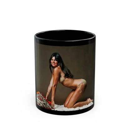 Caroline Munro #257 (Vintage Female Icon) Black Coffee Mug 11oz - Go Mug Yourself