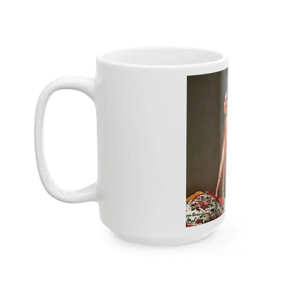 Caroline Munro #257 (Vintage Female Icon) White Coffee Mug - Go Mug Yourself