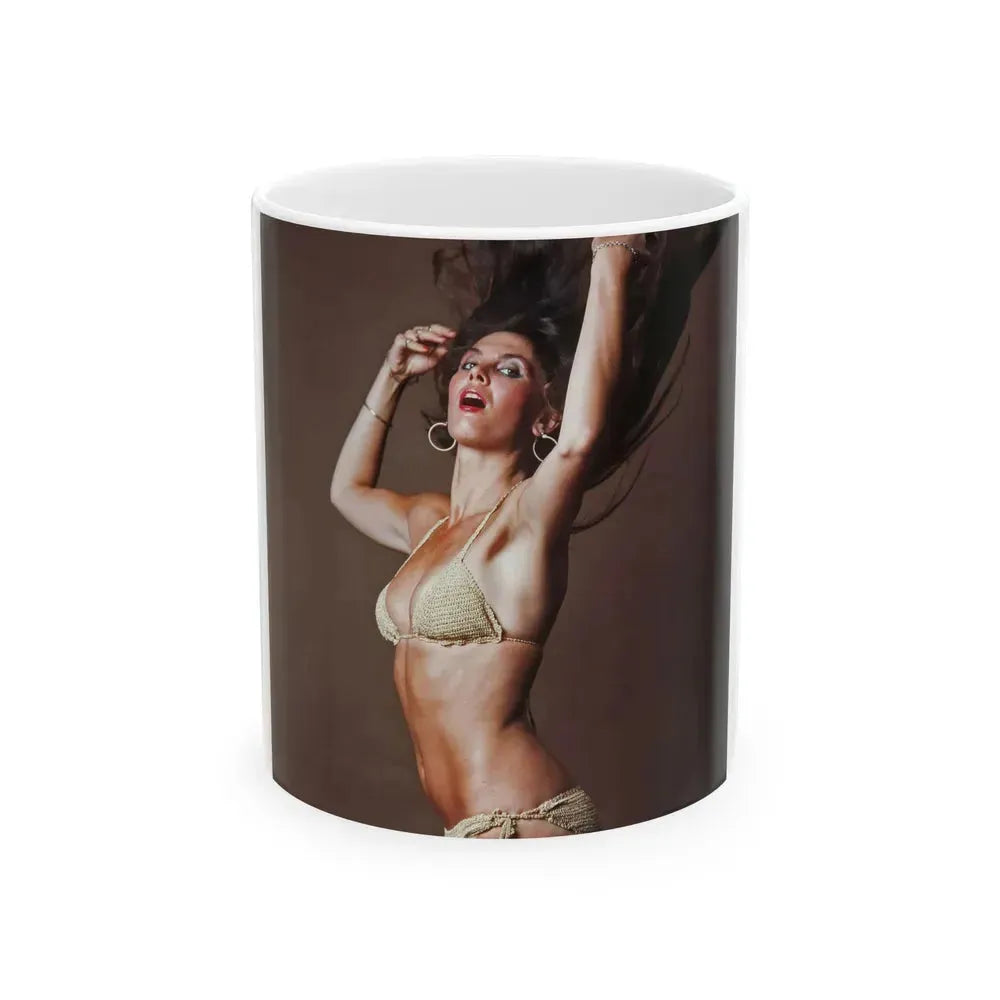 Caroline Munro #258 (Vintage Female Icon) White Coffee Mug 11oz - Go Mug Yourself
