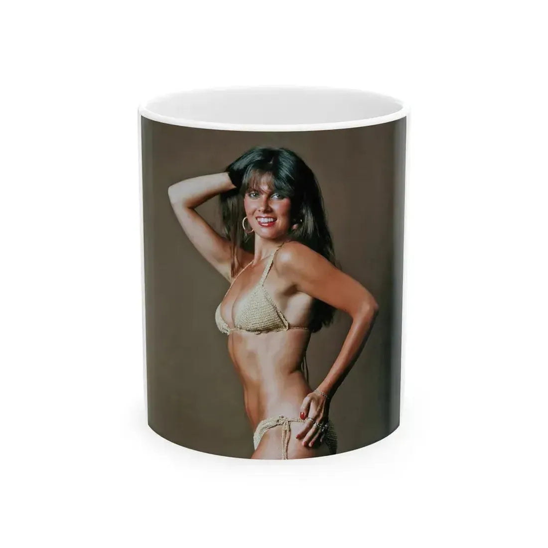 Caroline Munro #259 (Vintage Female Icon) White Coffee Mug 11oz - Go Mug Yourself