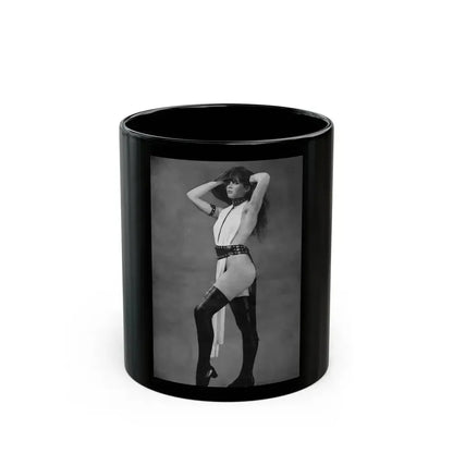 Caroline Munro #262 (Vintage Female Icon) Black Coffee Mug 11oz - Go Mug Yourself