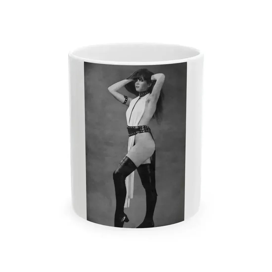 Caroline Munro #262 (Vintage Female Icon) White Coffee Mug 11oz - Go Mug Yourself
