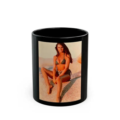 Caroline Munro #263 (Vintage Female Icon) Black Coffee Mug 11oz - Go Mug Yourself