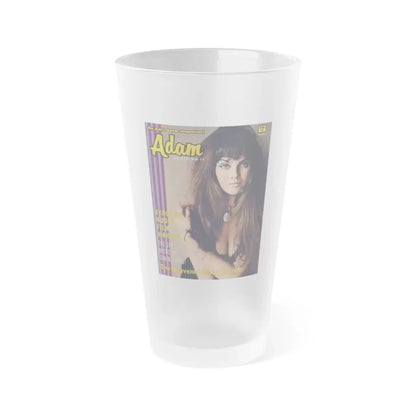 Caroline Munro #267 - Adam Mag. Cover Nov. '68 (Vintage Female Icon) Frosted Pint Glass 16oz 16oz Frosted - Go Mug Yourself