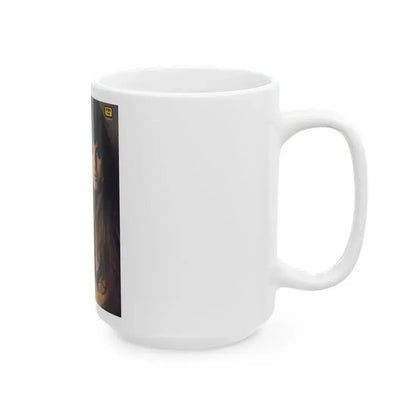 Caroline Munro #267 - Adam Mag. Cover Nov. '68 (Vintage Female Icon) White Coffee Mug - Go Mug Yourself