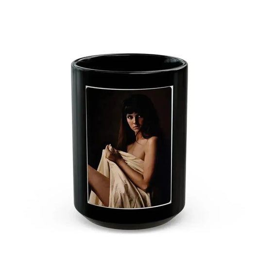 Caroline Munro #268 - Adam Mag. Nov. '68 (Vintage Female Icon) Black Coffee Mug 15oz - Go Mug Yourself