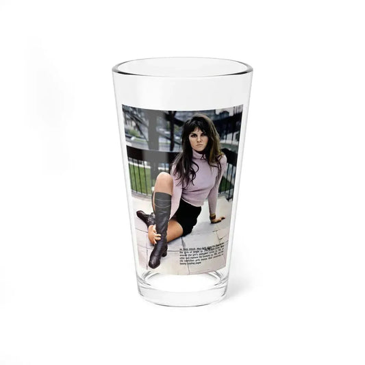 Caroline Munro #269 - Adam Mag. Nov. '68 (Vintage Female Icon) Pint Glass 16oz 16oz - Go Mug Yourself
