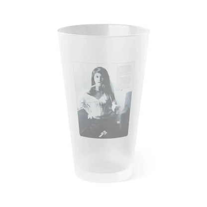 Caroline Munro #270 - Adam Mag. Nov. '68 (Vintage Female Icon) Frosted Pint Glass 16oz 16oz Frosted - Go Mug Yourself