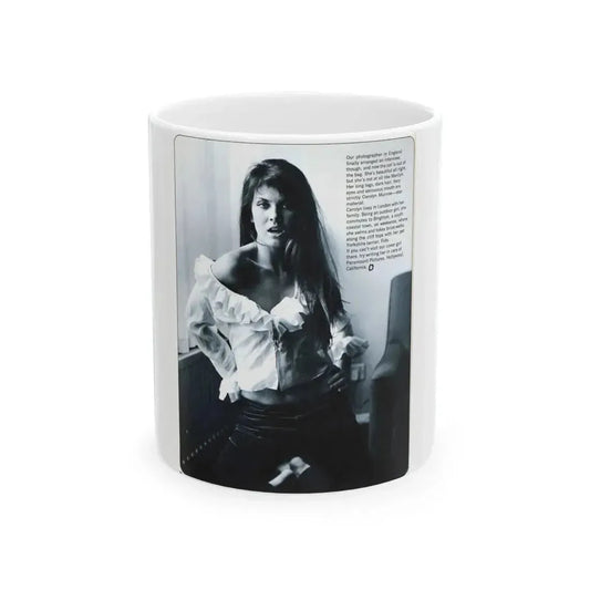 Caroline Munro #270 - Adam Mag. Nov. '68 (Vintage Female Icon) White Coffee Mug 11oz - Go Mug Yourself
