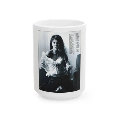 Caroline Munro #270 - Adam Mag. Nov. '68 (Vintage Female Icon) White Coffee Mug 15oz - Go Mug Yourself