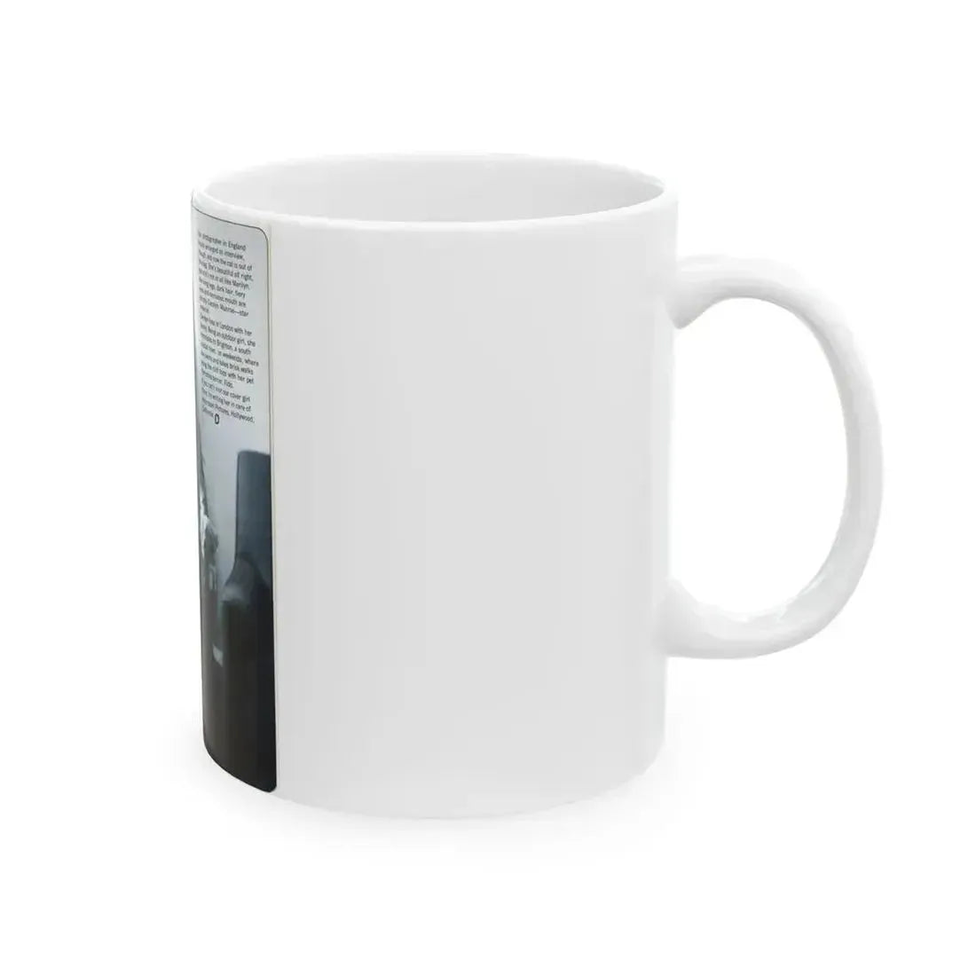 Caroline Munro #270 - Adam Mag. Nov. '68 (Vintage Female Icon) White Coffee Mug - Go Mug Yourself