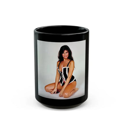Caroline Munro #271 (Vintage Female Icon) Black Coffee Mug 15oz - Go Mug Yourself