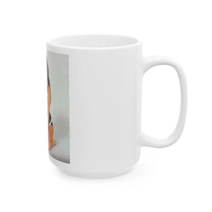 Caroline Munro #271 (Vintage Female Icon) White Coffee Mug - Go Mug Yourself