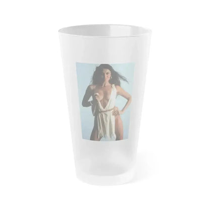 Caroline Munro #272 (Vintage Female Icon) Frosted Pint Glass 16oz 16oz Frosted - Go Mug Yourself