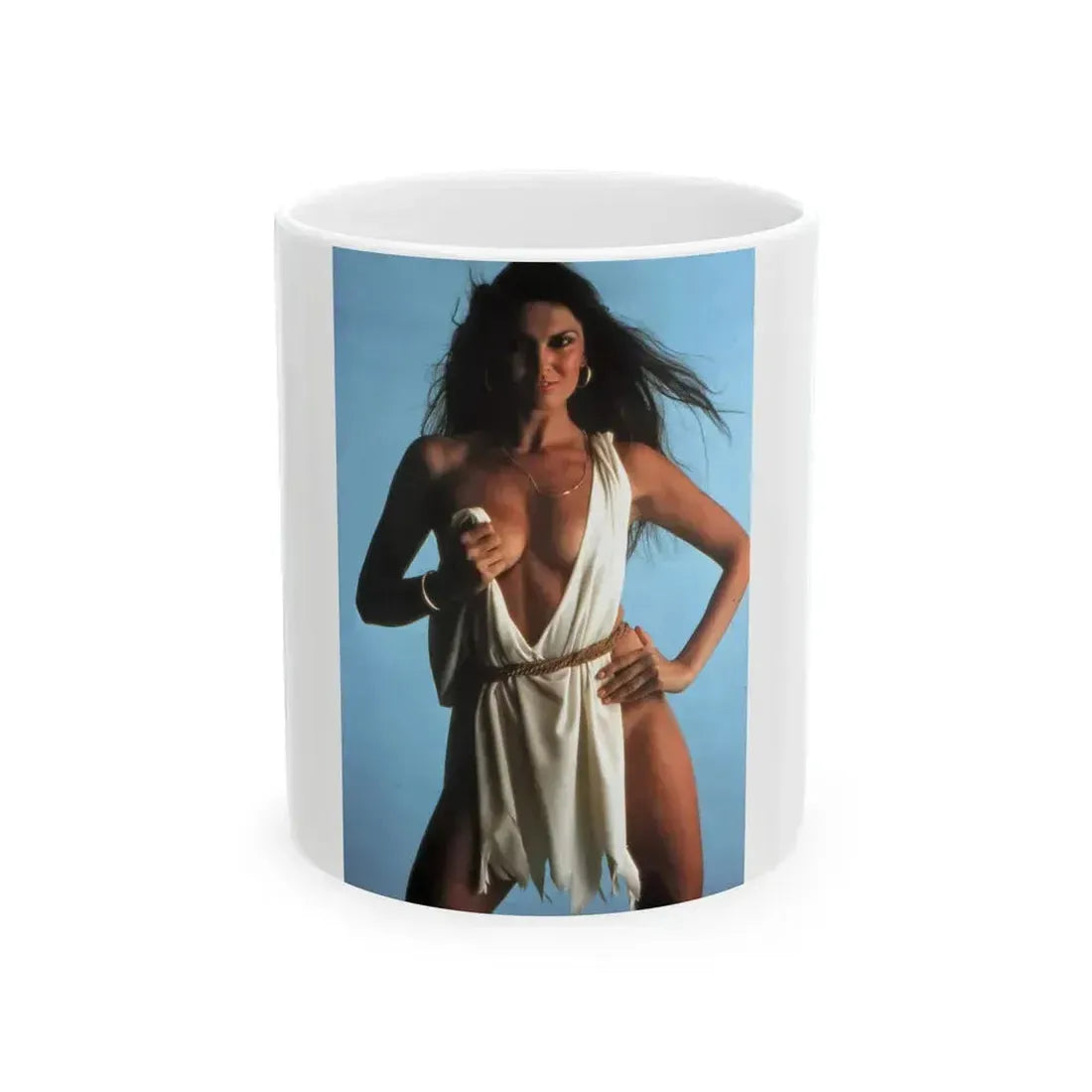 Caroline Munro #272 (Vintage Female Icon) White Coffee Mug 11oz - Go Mug Yourself