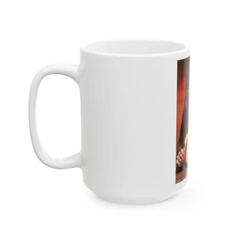 Caroline Munro #273 (Vintage Female Icon) White Coffee Mug - Go Mug Yourself