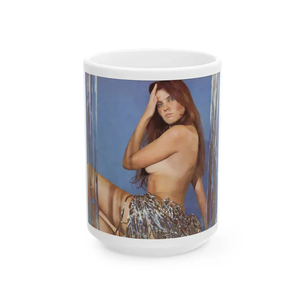 Caroline Munro #274 (Vintage Female Icon) White Coffee Mug 15oz - Go Mug Yourself