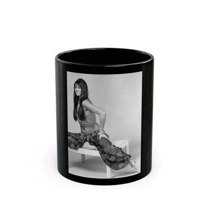 Caroline Munro #276 (Vintage Female Icon) Black Coffee Mug 11oz - Go Mug Yourself