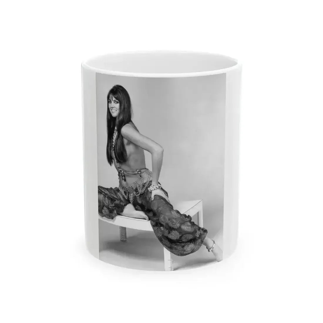 Caroline Munro #276 (Vintage Female Icon) White Coffee Mug 11oz - Go Mug Yourself