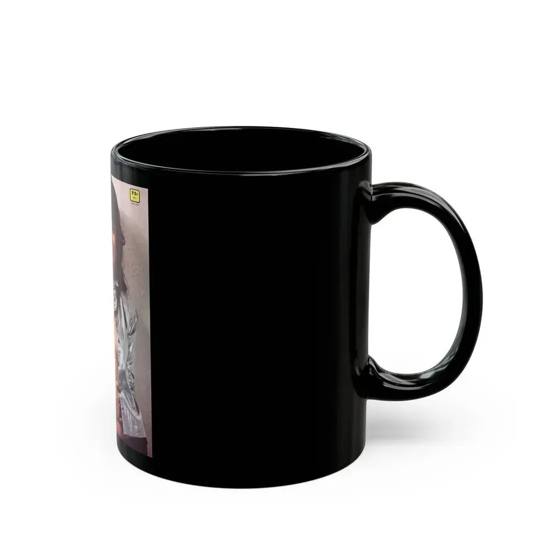 Caroline Munro #283 - Adam Mag. Cover (Vintage Female Icon) Black Coffee Mug - Go Mug Yourself