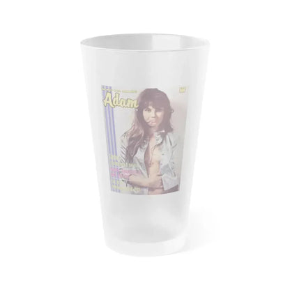 Caroline Munro #283 - Adam Mag. Cover (Vintage Female Icon) Frosted Pint Glass 16oz 16oz Frosted - Go Mug Yourself