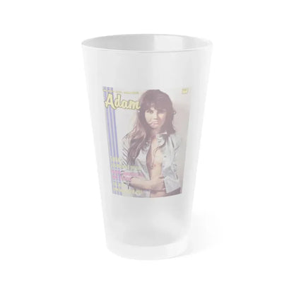 Caroline Munro #283 - Adam Mag. Cover (Vintage Female Icon) Frosted Pint Glass 16oz 16oz Frosted - Go Mug Yourself