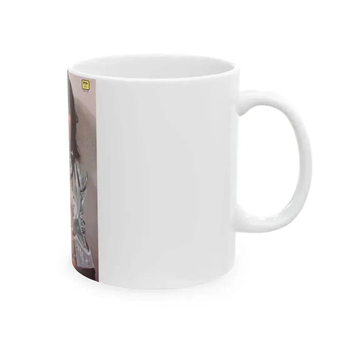 Caroline Munro #283 - Adam Mag. Cover (Vintage Female Icon) White Coffee Mug - Go Mug Yourself