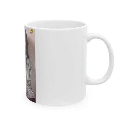 Caroline Munro #283 - Adam Mag. Cover (Vintage Female Icon) White Coffee Mug - Go Mug Yourself