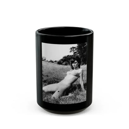 Caroline Munro #286 (Vintage Female Icon) Black Coffee Mug 15oz - Go Mug Yourself