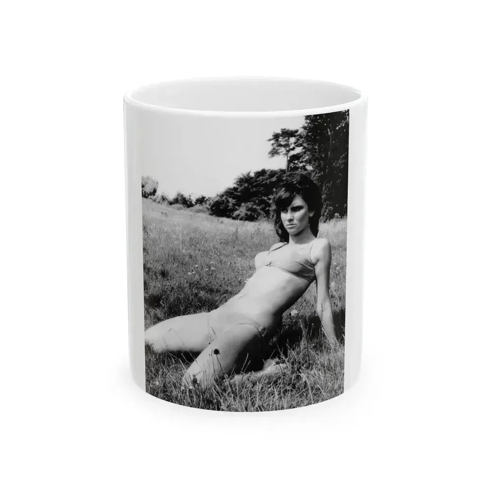 Caroline Munro #286 (Vintage Female Icon) White Coffee Mug 11oz - Go Mug Yourself