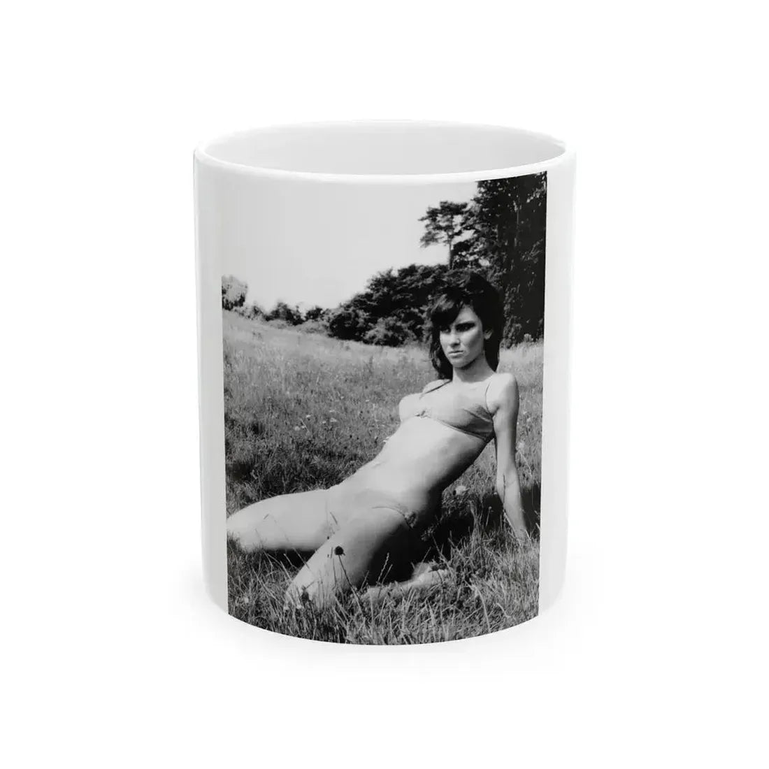 Caroline Munro #286 (Vintage Female Icon) White Coffee Mug 11oz - Go Mug Yourself