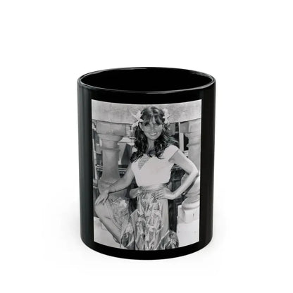 Caroline Munro #288 (Vintage Female Icon) Black Coffee Mug 11oz - Go Mug Yourself