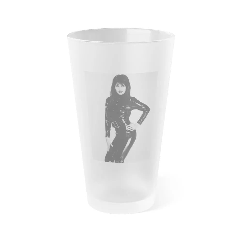 Caroline Munro #289 (Vintage Female Icon) Frosted Pint Glass 16oz-16oz-Frosted-Go Mug Yourself